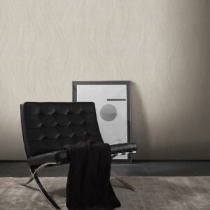 Non-woven wallpaper waves beige silver metallic 10317-02