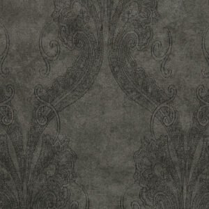 Wallpaper baroque anthracite black Fuggerhaus 4785-46