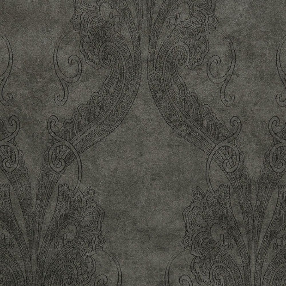 Wallpaper baroque anthracite black Fuggerhaus 4785-46