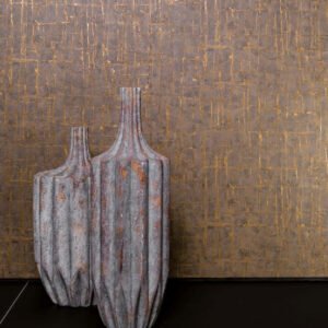Dieter Langer Wallpaper texture Braun Metallic 58809