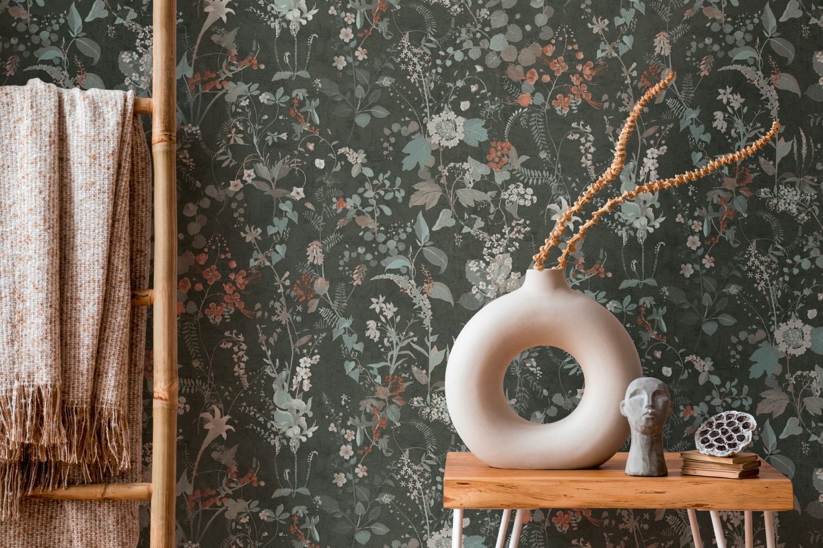 AS Creation non-woven wallpaper 38825-4 wild flowers black - Image 5