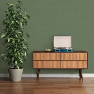 Non-woven wallpaper concrete texture green 39648-1