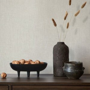 Non-woven wallpaper texture plain grey beige glitter 82449