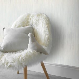 Non-woven wallpaper striped grey blue beige 10533-43