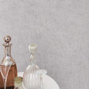 Non-woven wallpaper concrete used look light grey 10418-37