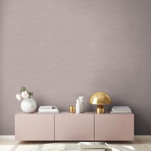 Non-woven wallpaper plain linen look brown 39651-6