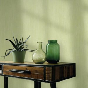Non-woven wallpaper concrete look light green 10534-07