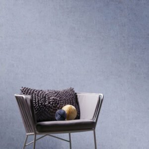 Non-woven wallpaper concrete used look blue 10418-43