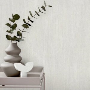Non-woven wallpaper plain concrete look grey beige 10534-38