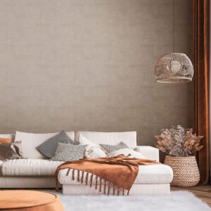 Non-woven wallpaper tiles gold brown metallic 39671-1