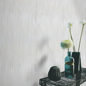 Non-woven wallpaper striped blue grey brown 10533-37