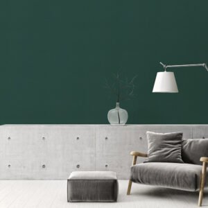 Non-woven wallpaper plain textile look green 39655-5