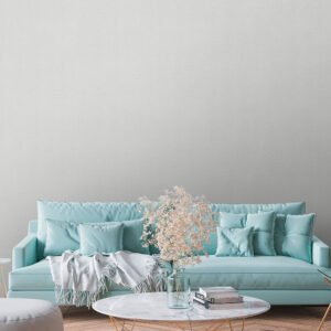 Non-woven wallpaper plain linen look light grey 39651-7