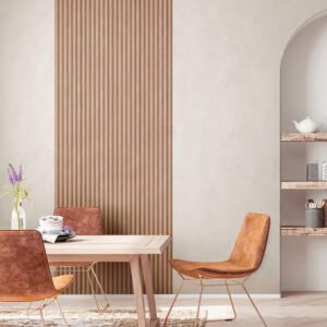 Non-woven wallpaper wall panels look brown beige 81698