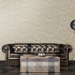 Non-woven wallpaper used look beige gold metallic 39657-5