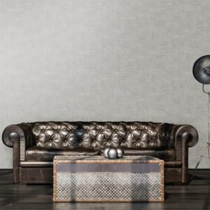 Non-woven wallpaper used look grey gold metallic 39657-3