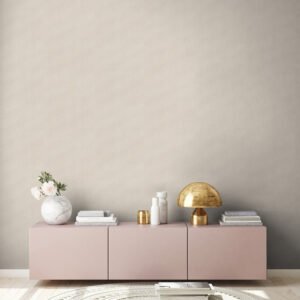 Non-woven wallpaper plain linen look beige grey 39651-2
