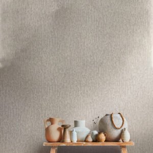 Non-woven wallpaper wood look grey gold metallic 78666-2