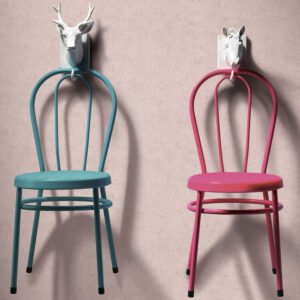 Non-woven wallpaper concrete look used look pink 10418-05