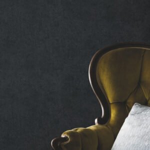 Non-woven wallpaper concrete used look black 10418-15