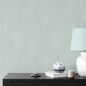 Non-woven wallpaper plain concrete look mint green 10534-35
