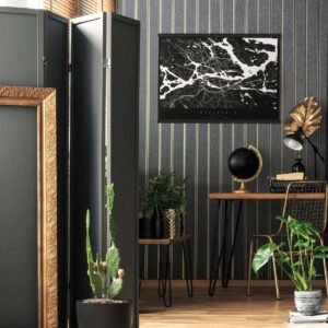 Non-woven wallpaper 31579 striped black gold Marburg