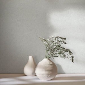 Non-woven wallpaper used concrete look light grey 35517