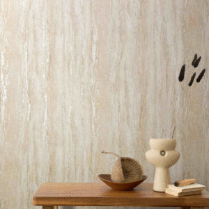 Non-woven wallpaper Urban Beige Cream Silver Metallic 35154