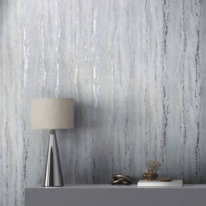 Non-woven wallpaper Urban grey Blue Silver Metallic 35160