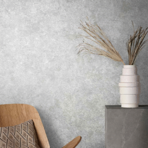 Wallpaper non-woven stone patina silver-white metallic 85728