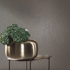 Non-woven wallpaper 58429 leaves grey gold Marburg