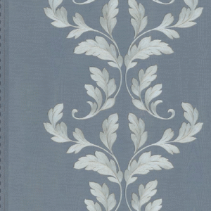 Wallpaper non-woven vines wood blue metallic 58255