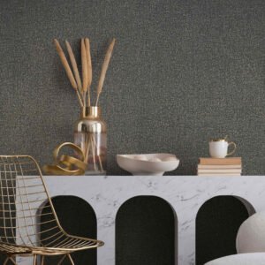 Non-woven wallpaper used concrete look anthracite 35520