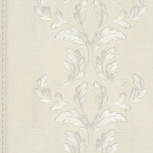 Wallpaper non-woven tendrils wood cream metallic 58252