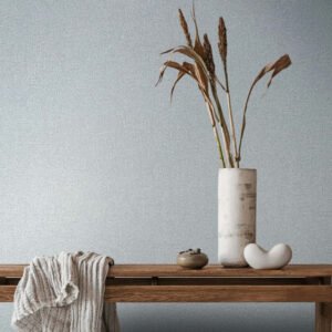 Non-woven wallpaper used concrete look blue grey 35519