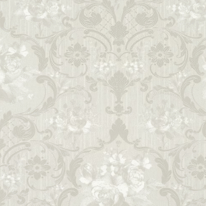 Wallpaper non-woven tendrils gray metallic 58268