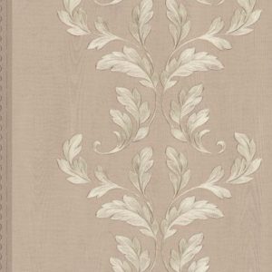 Wallpaper non-woven tendrils wood brown metallic 58254