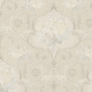 Wallpaper non-woven tendrils beige metallic marburg 58265