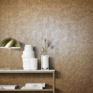 Wallpaper non-woven mottles textile copper metallic 85737