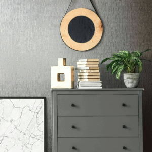 Non-Woven Wallpaper Abstract Lines grey Blue Metallic 34506