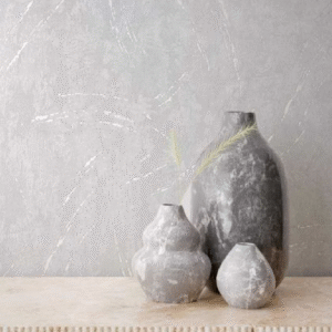 Non-woven wallpaper 33666 plaster look grey Marburg