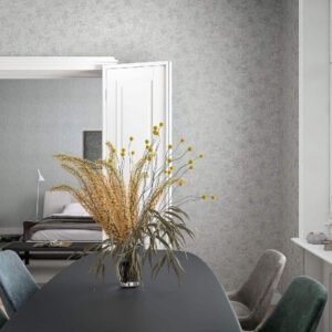 Wallpaper non-woven stone patina gray metallic 85727