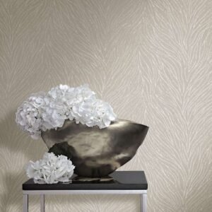 Non-woven wallpaper 58426 leaves beige pearl Marburg
